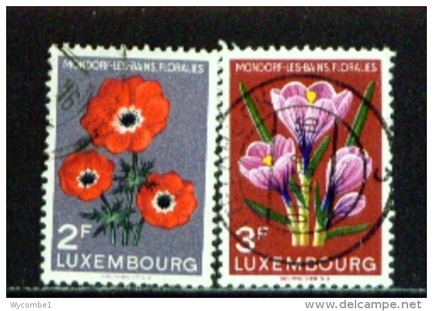 LUXEMBOURG  -  1956  Flower Show  Set  Used As Scan - Gebraucht