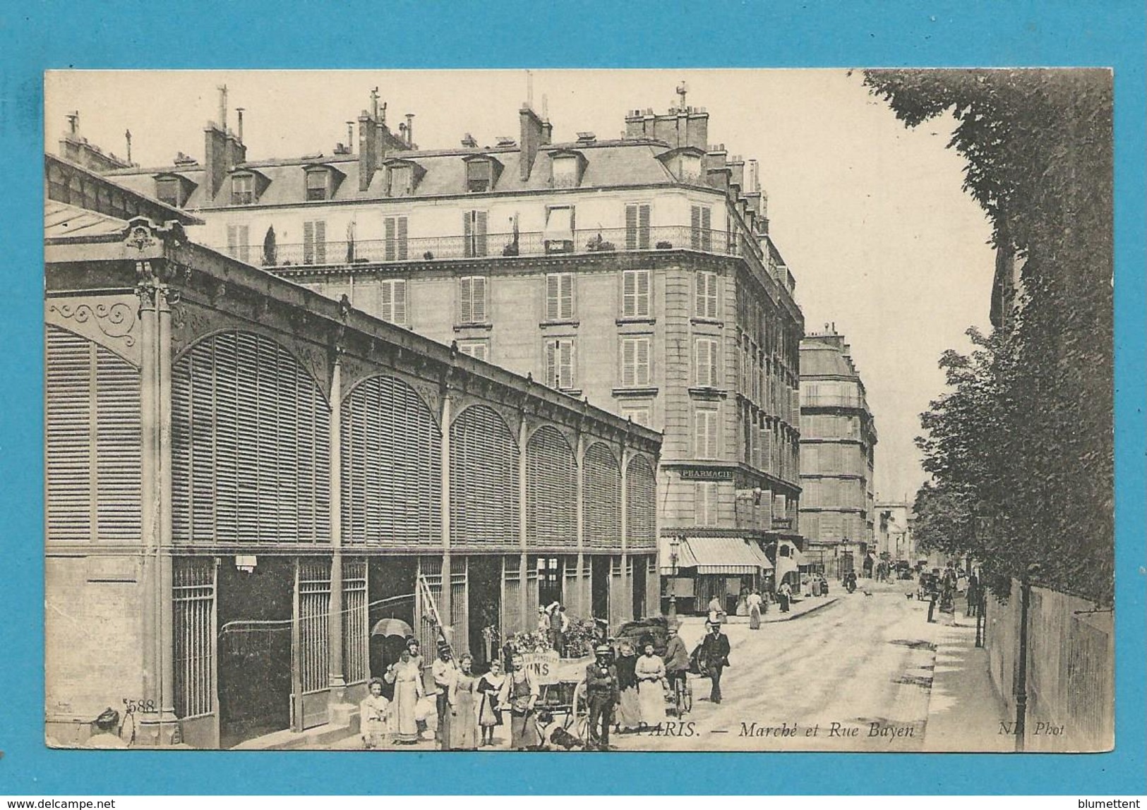 CPA - Marché Et Rue Bayen PARIS XVIIème - Distrito: 17