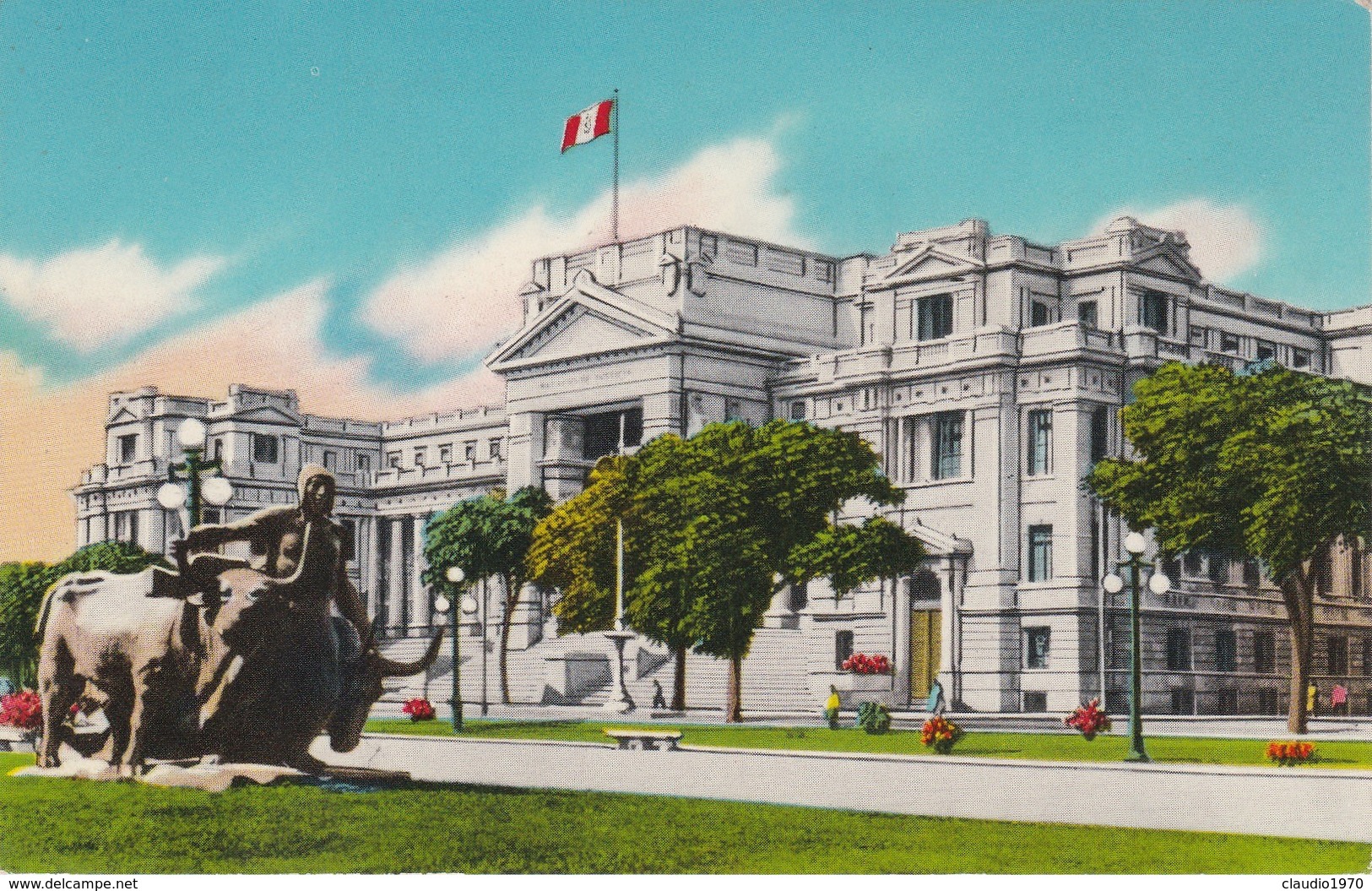 Cartolina - Postcard  -  LIMA - PERU' - PASEO DE LA REPUBBLICA PALACIO DE JUSTICIA - Perù