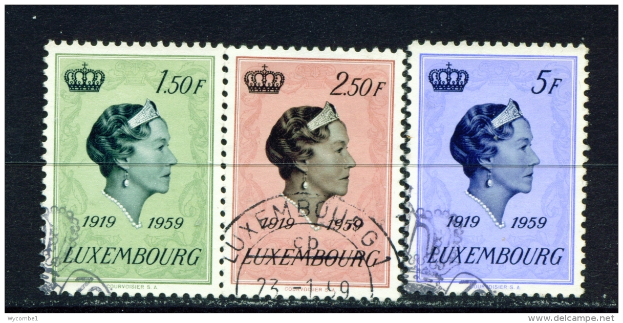 LUXEMBOURG  -  1959  Grand Duchess Charlotte  Set  Used As Scan - Gebraucht