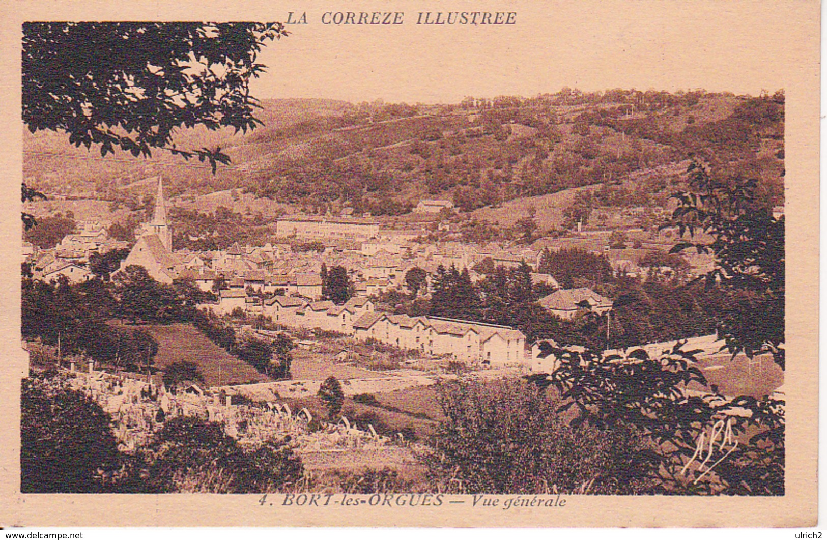 CPA Bort-les-Orgues - Vue Générale - Ca. 1920 (28494) - Ussel