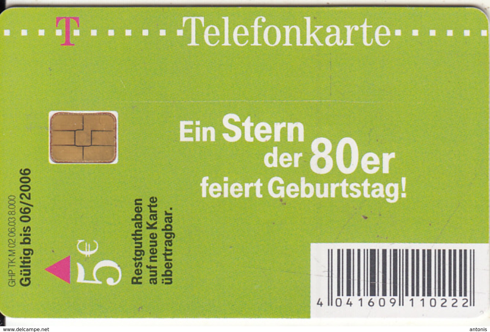 GERMANY(chip) - 20 Jahre(M 02), Tirage 8000, 06/03, Used - M-Serie : Merchandising