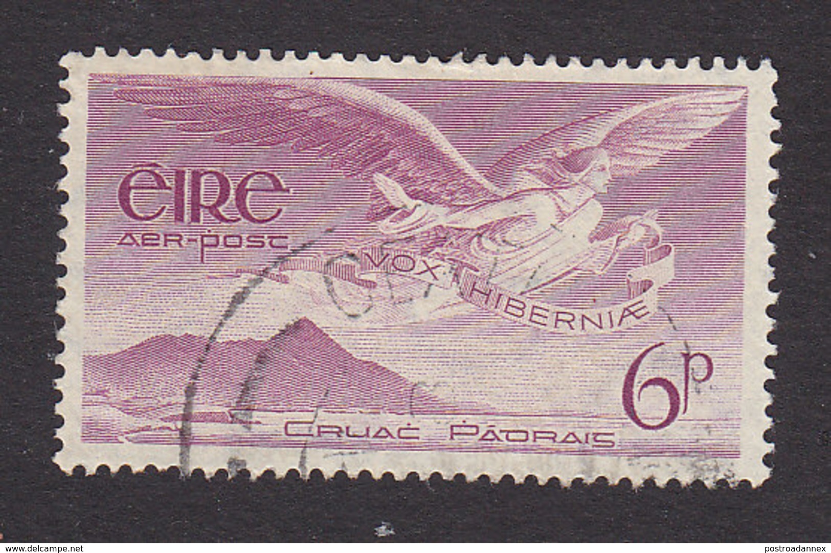 Ireland, Scott #C3, Used, Angel Over Rock Of Cashel, Issued 1948 - Airmail