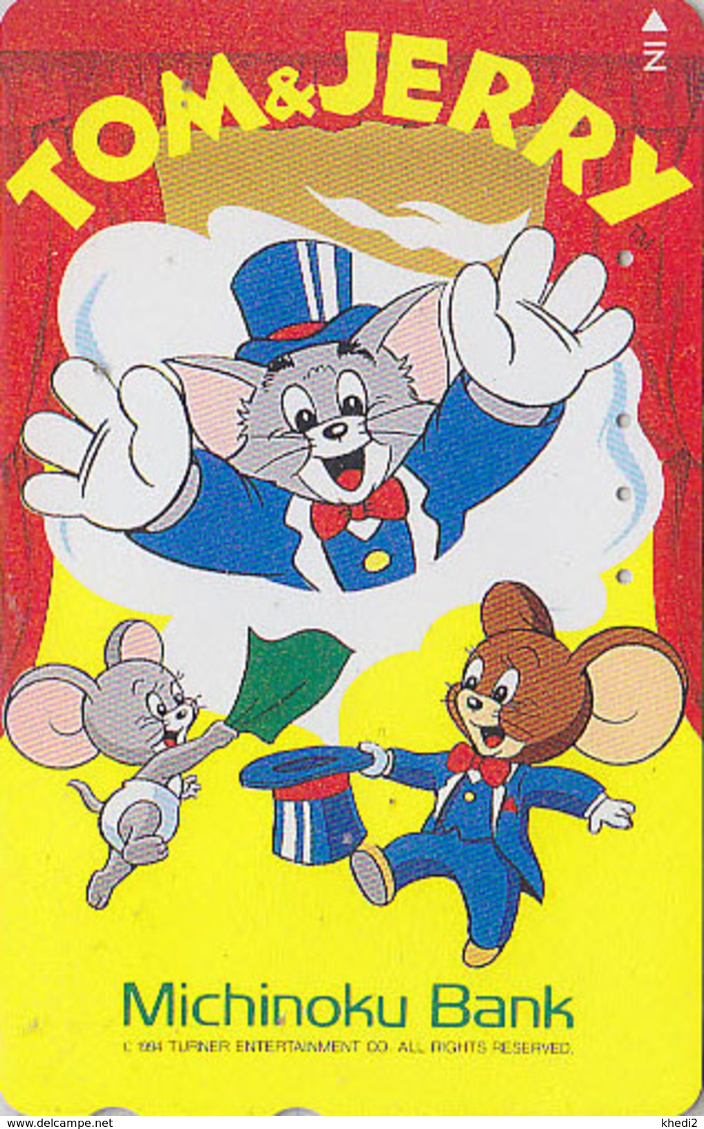 Télécarte Japon / 110-011 - BD COMICS - TOM & JERRY / BANQUE BANK - CHAT & SOURIS - CAT & MOUSE Japan Phonecard 57 - Cómics