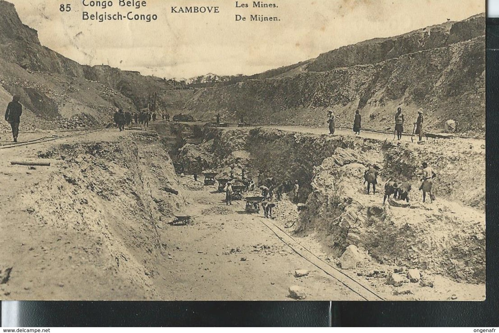 Carte  Obl.  Avec Vue N° 61. Vue: 85: Kambove : Les Mines - Postwaardestukken