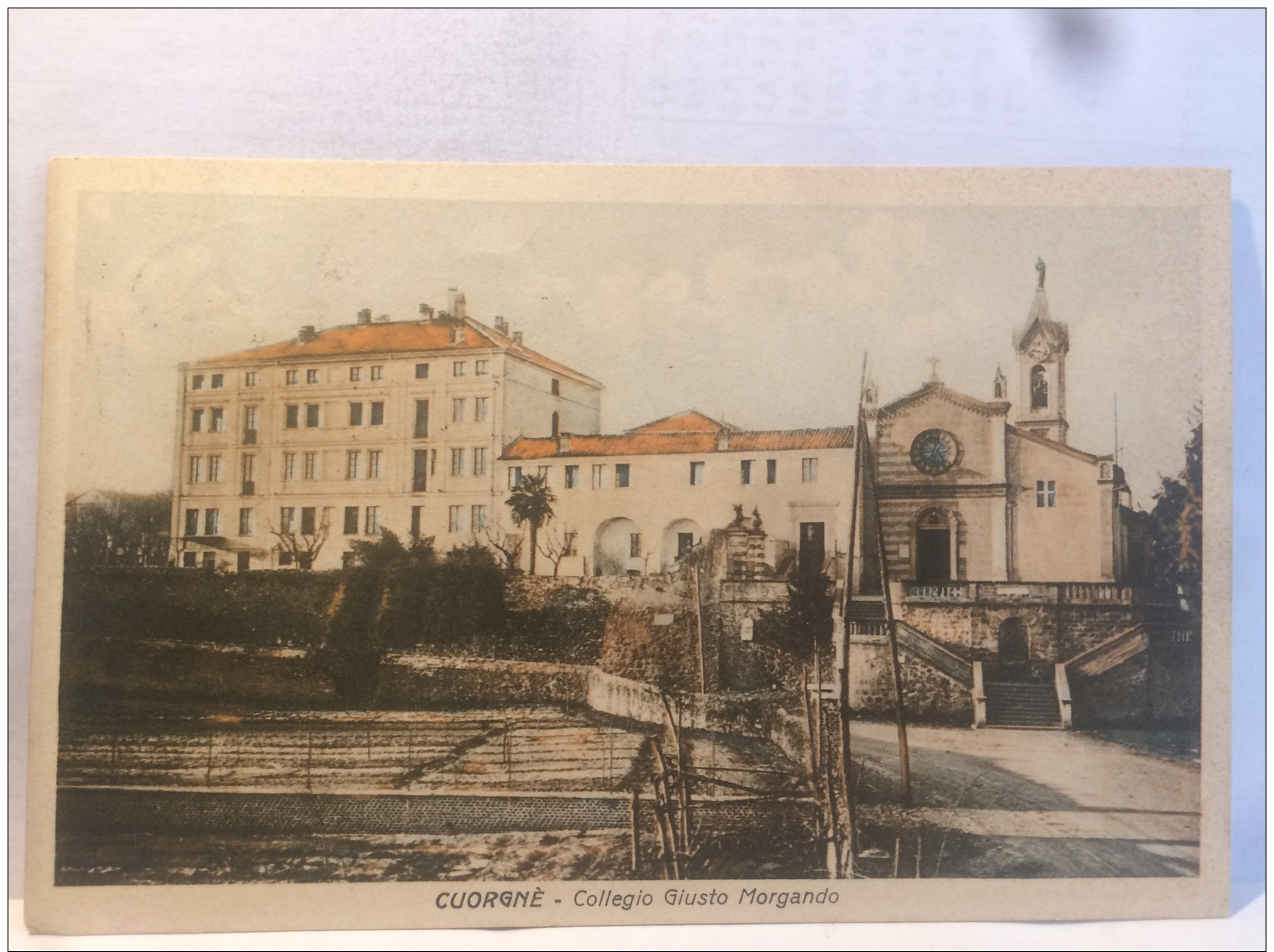 FAZ,CARTOLINA POSTALE,POSTCARD,EUROPA,ITALIA,PIEMONTE,TORINO,COURGNE,AFFRANC.30C.ISOLATO,ANIMATA,PANORAMICA - Panoramic Views