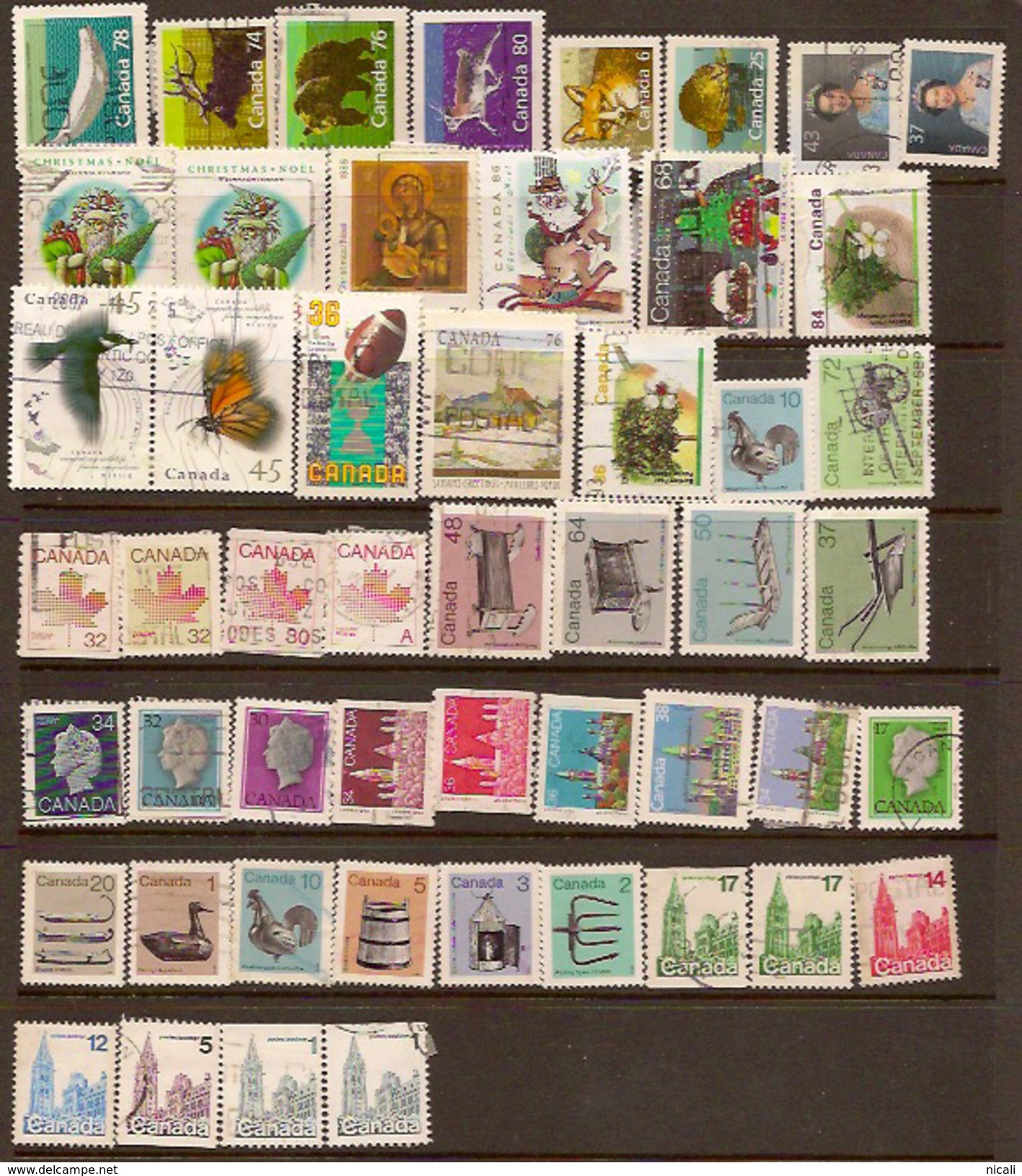 CANADA 1977-93 Collection 51 Stamps U Z036 - Collections