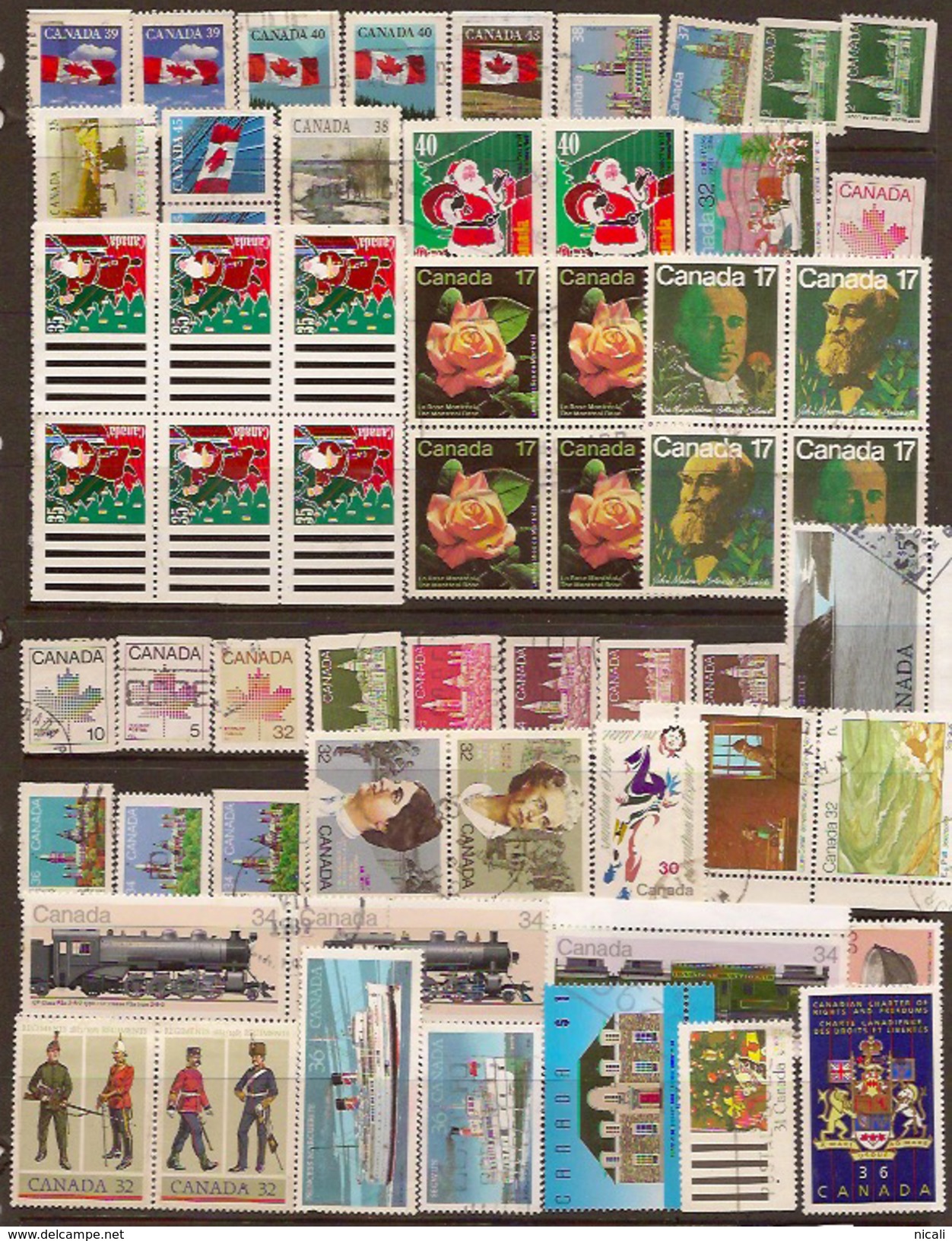 CANADA 1981-89 Collection 58 Stamps U Z034 - Collections