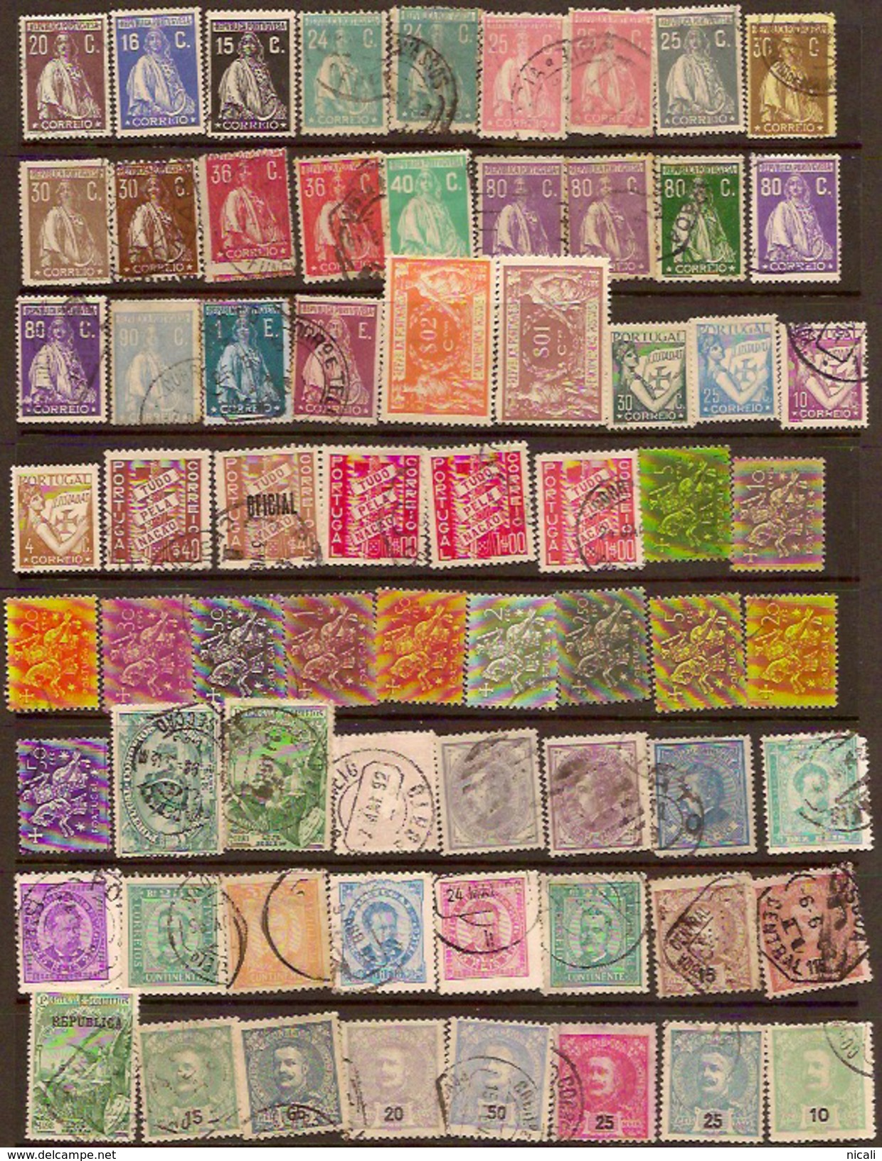 PORTUGAL 1912-53 Collection 68 Stamps M+U Z137 - Collections