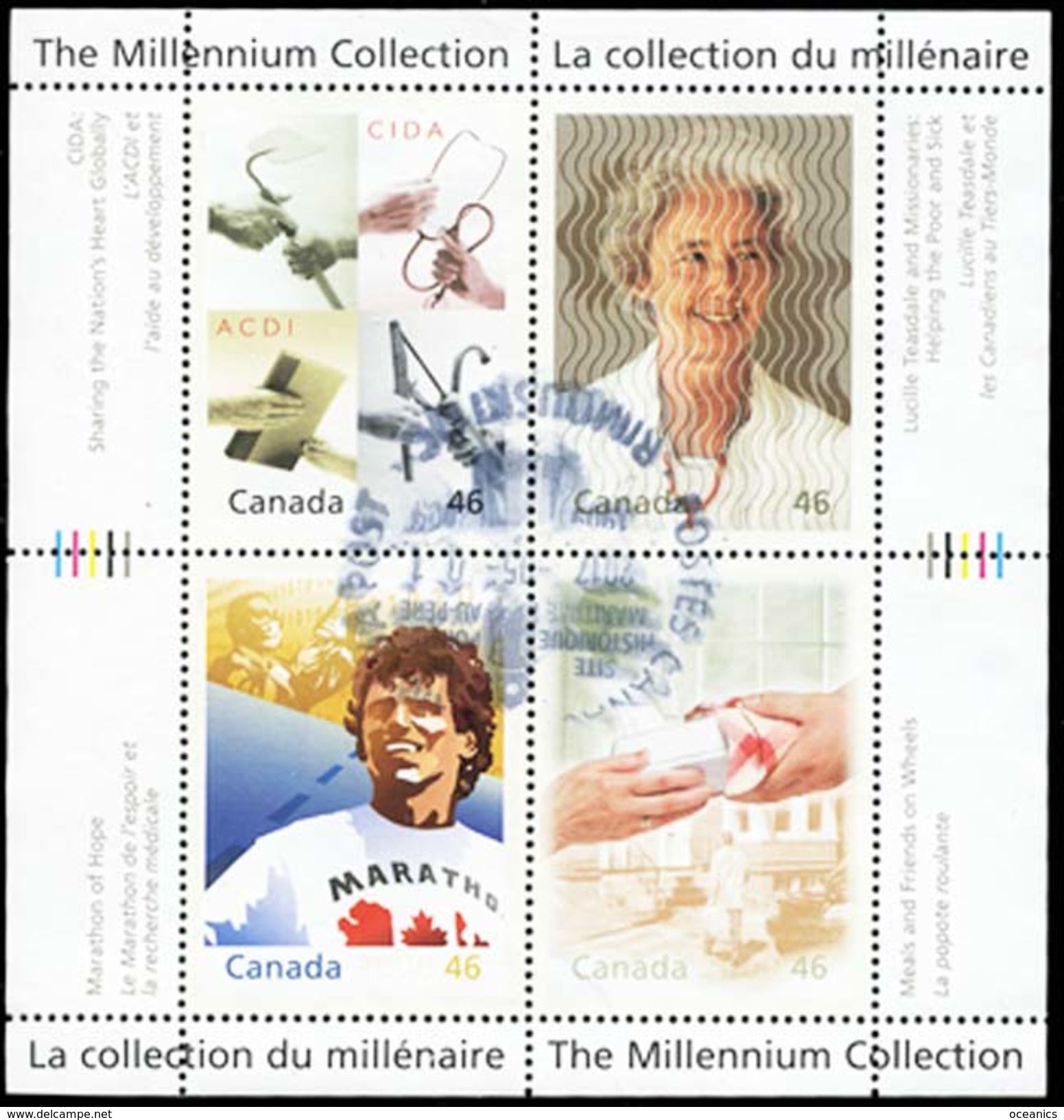 Canada (Scott No.1824 - Collection Du Millénaire / The Millennium Collection) (o) Bloc - Used Stamps