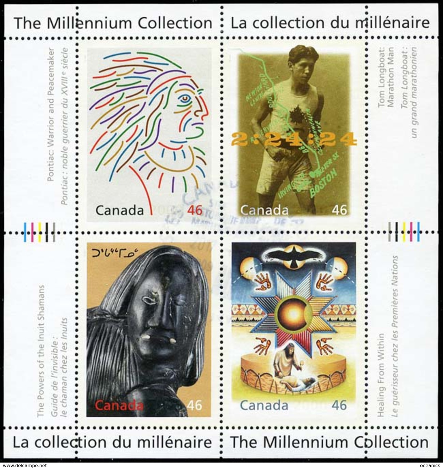 Canada (Scott No.1826 - Collection Du Millénaire / The Millennium Collection) (o) Bloc - Used Stamps