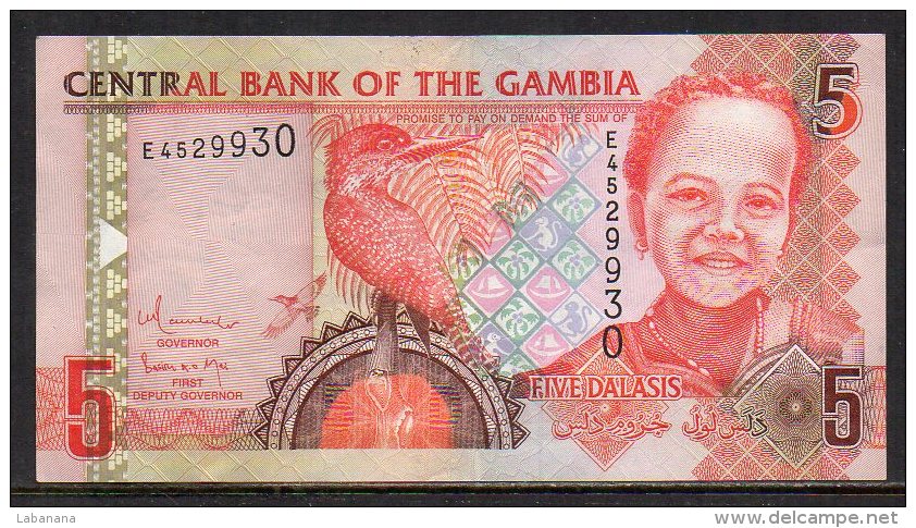 528-Gambie Billet De 5 Dalasis E452 - Gambia