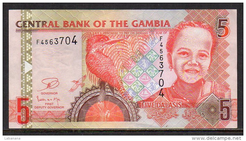 528-Gambie Billet De 5 Dalasis F456 - Gambia