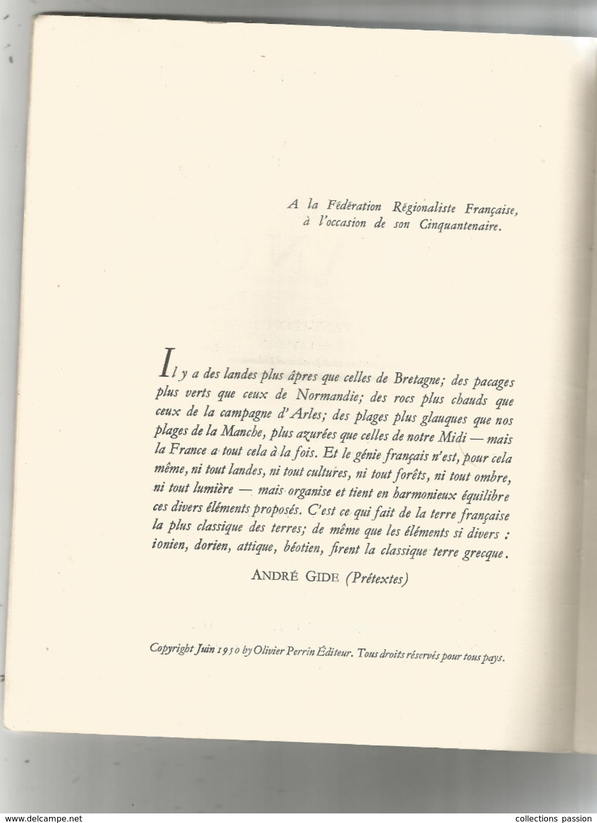 Sites De France , Régionalisme, Jules MIHURA , 128 Pages, 1950, 7 Scans,  Frais Fr : 4.95 &euro; - Zonder Classificatie
