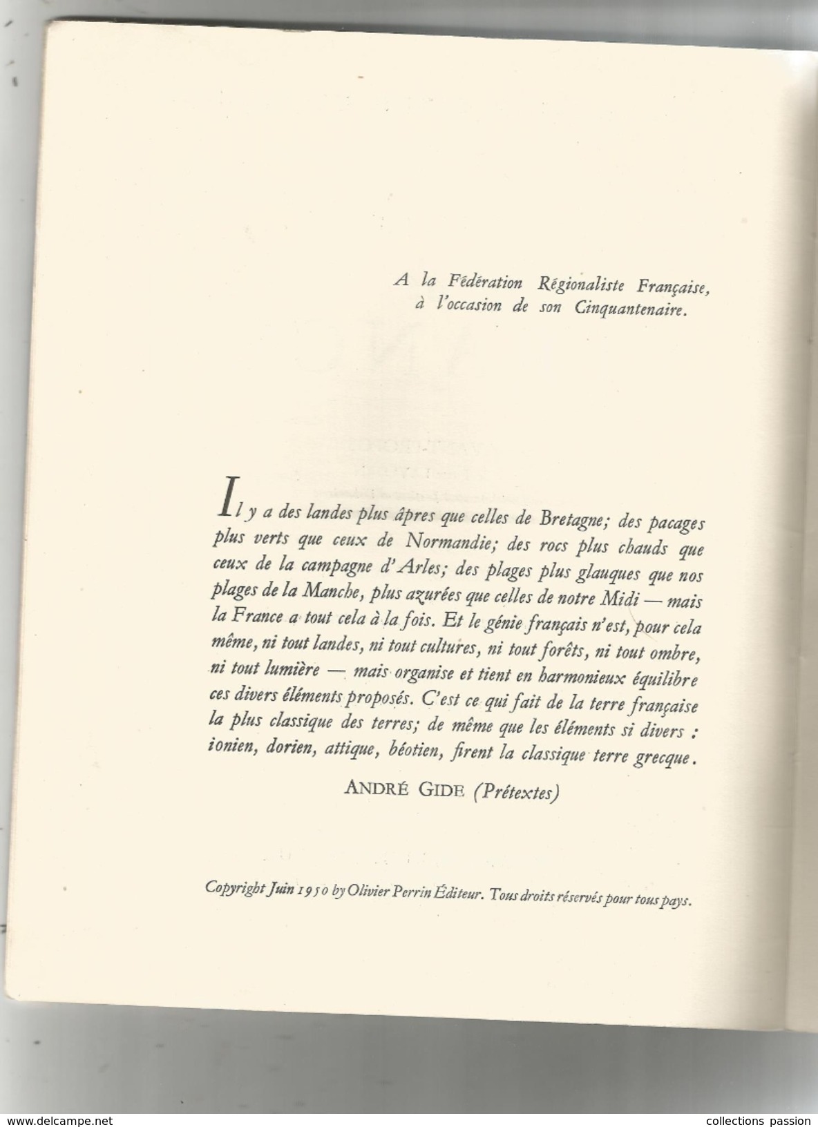 Sites De France , Régionalisme, Jules MIHURA , 128 Pages, 1950, 7 Scans,  Frais Fr : 4.95 &euro; - Ohne Zuordnung