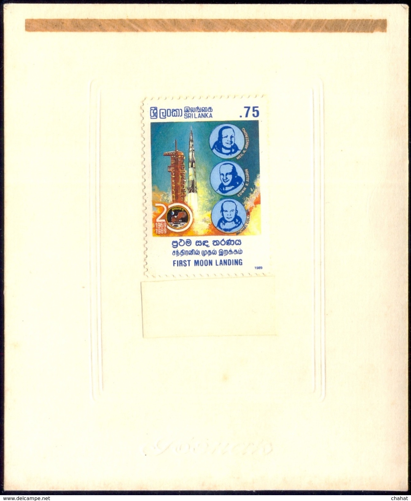 SPACE-MOON LANDING-2 DIFF SETS OF 4 DIE PROOFS-DIFF DESIGNS-SRI LANKA-1989-RARE-MNH-PA1-18