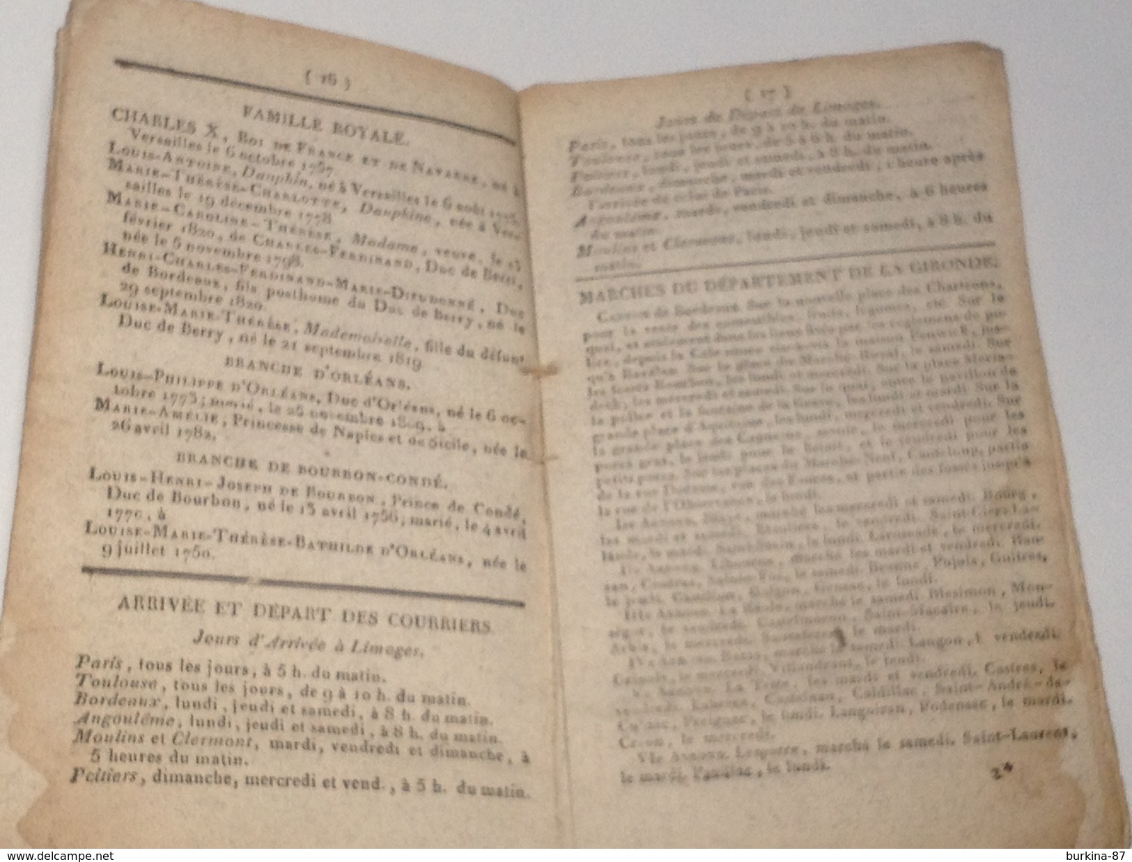 CALENDRIER, Almanach , Pour L'an De Grâce, 1827, 35 Pages - Small : ...-1900