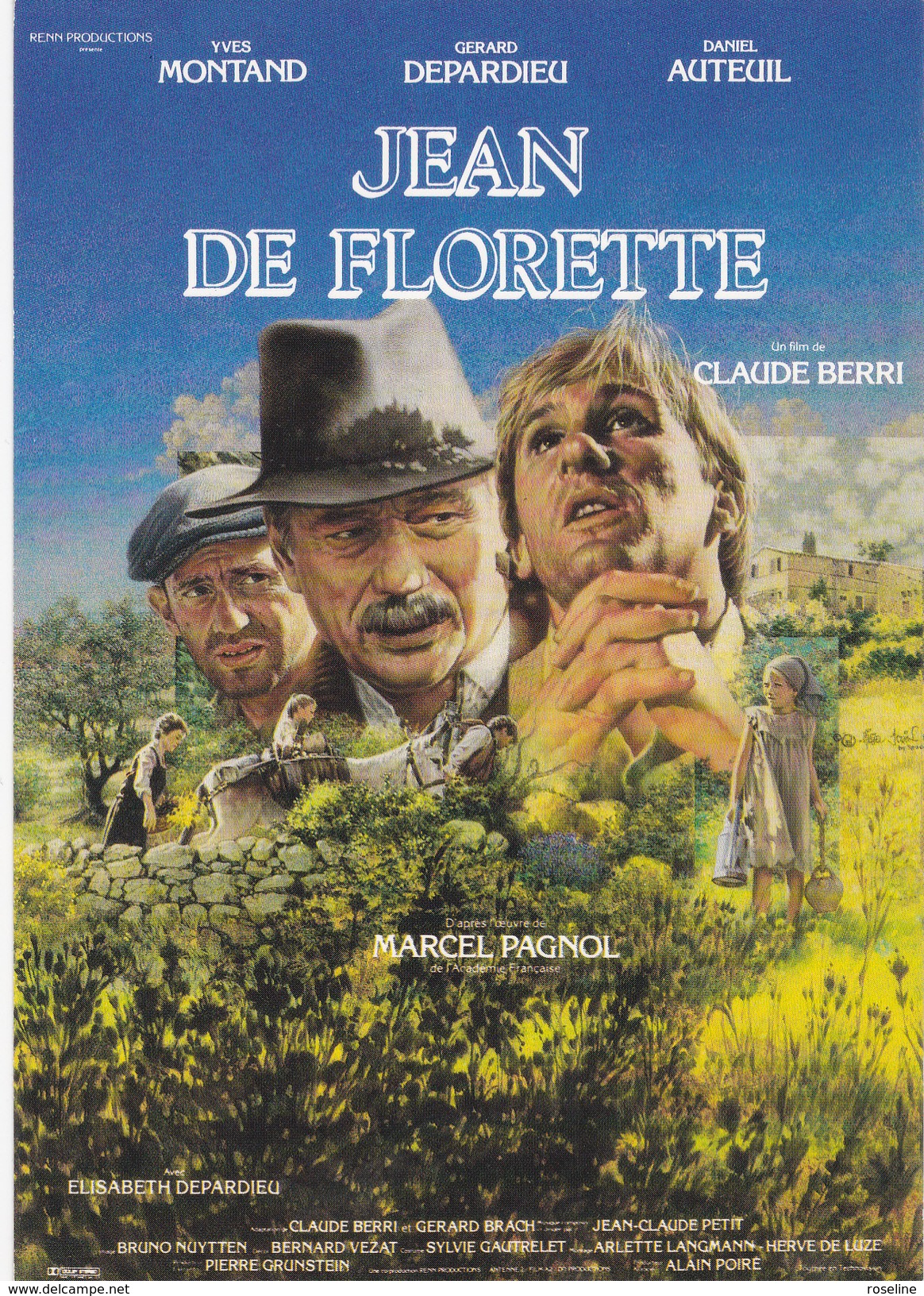 JOUIN Michel  Ed Nugeron E352 -  Cinema Affiche  Film Jean De Florette  - CPM  10.5x15 Neuve TBE - Sonstige & Ohne Zuordnung