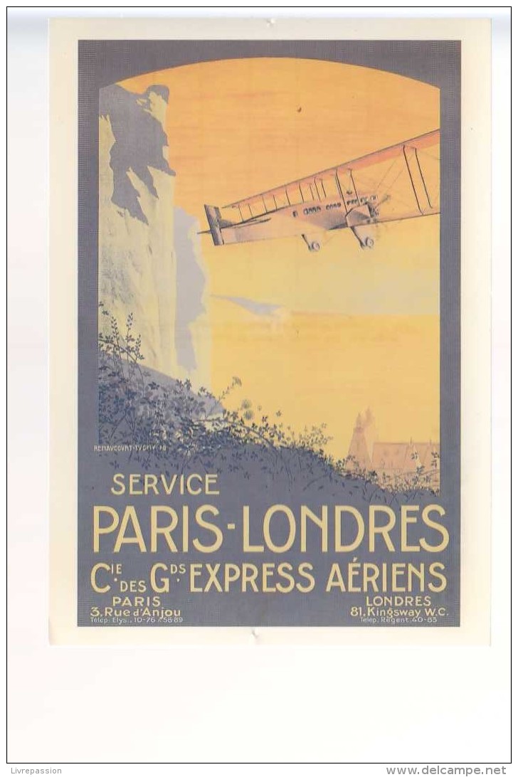 Cpm ,    Air France Cie Des Grands Express Aériens ,  Renaucourt Tugny 1920      ,  Non  Voyagé - Sonstige & Ohne Zuordnung