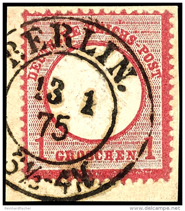 1 Groschen Karmin, Gro&szlig;er Schild, Plattenfehler XXIIIa, Verwendet Als Aufbrauch Im Jahre 1875 Als 10... - Other & Unclassified