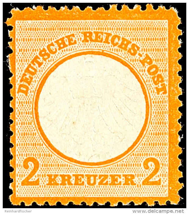 1/2 Gr. Orange, Links Ausgefallenes Zahnloch, Postfrisch, Leichte Gummisch&uuml;rfung Des Rechten Unteren Eckzahns,... - Other & Unclassified