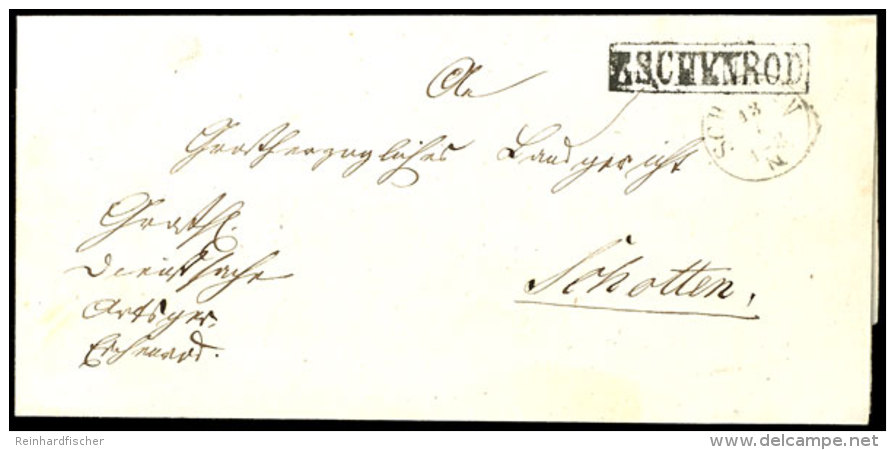 "ESCHENROD", Ra1, Landpoststempel Auf Dienstbrief Nach Schotten, 1869  BFESCHENROD, Boxed Handstamp Of One... - Other & Unclassified