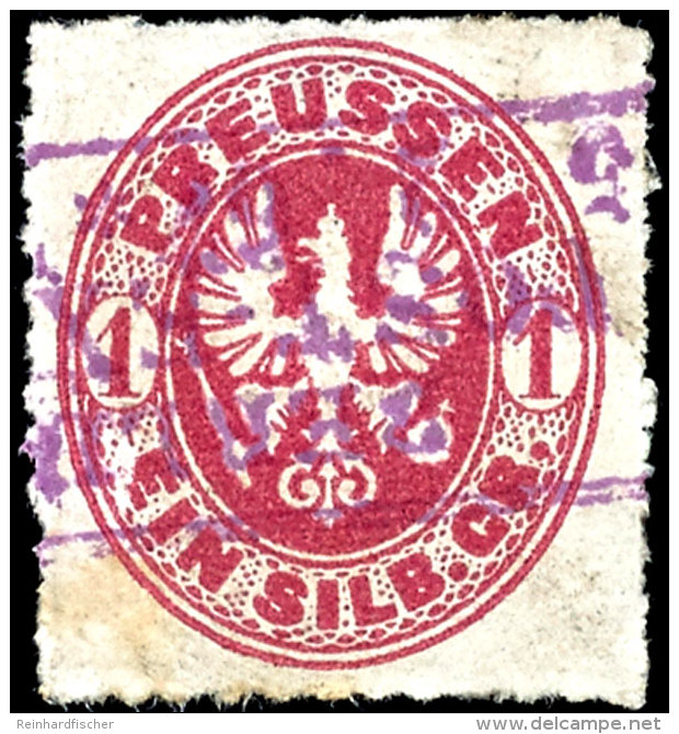 "BERLIN POST-EXP. 7", Ra3 In Sehr Seltener Violetter Farbe Klar Auf 1 Sgr. Rosa (leichte Alterungsspuren), Katalog:... - Other & Unclassified