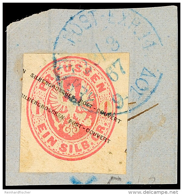 1 Sgr. Wappen, Richtig Ausgeschnittener Wertstempel, Mit Blauem Grotesk-K1 "BERLIN POST-EXP.14 29/3 67" (KBHW 399... - Other & Unclassified