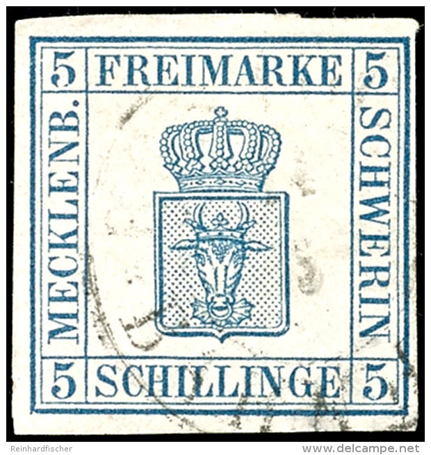 5 Schilling, Minimale Helle Stelle Im Randbereich, Fotokurzbefund Berger BPP, Mi. 400.- Attest/Certificate:... - Mecklenburg-Schwerin