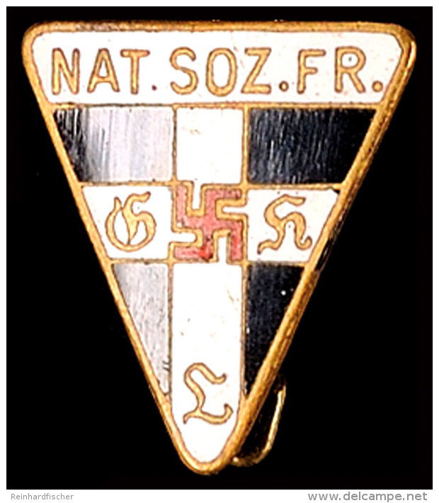 1871-1945, Nationalsozialistische Frauenschaft (NSF), Mitgliedsabzeichen 11. Form., Katalog: H&uuml;s.9125j... - Other & Unclassified