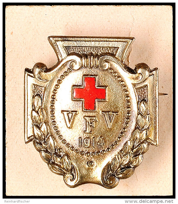 Vaterl&auml;ndischer Frauenverein Vom Roten Kreuz (VFV), Kriegsdienstabzeichen 1914 In Silber. In Kleiner... - Unclassified
