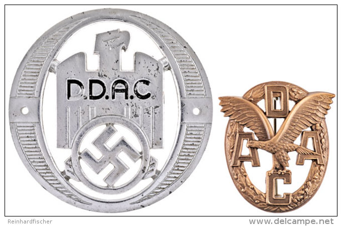 ADAC Sportabzeichen In Bronze, R&uuml;ckseitig Mit Herstellerpunze Wiedmann, An Nadel, Im Originaletui, Zustand I,... - Non Classés