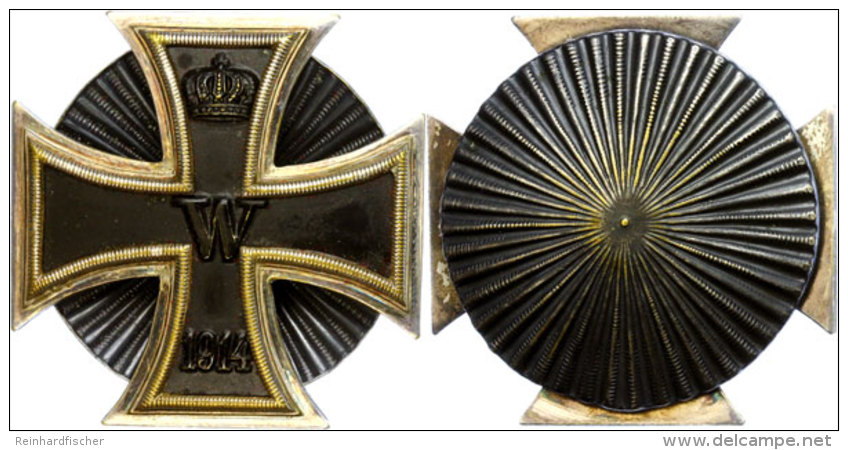 Preussen, Eisernes Kreuz 1 (1914) Gew&ouml;lbt, Mit Muschelscheibe., Katalog: OEK 1908 Prussia, Iron Cross 1... - Unclassified