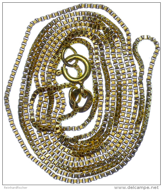 Kette Venezianer (L&auml;nge 65cm, Ca. 3,75g), 750 Gold GB Punziert, Guter Zustand!  Chain Venetian (length... - Other & Unclassified