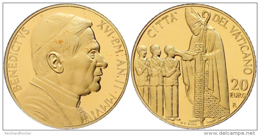 20 Euro, Gold, 2006, Sakramente Der Christlichen Initiations-Firmung, 917er Gold, 6 G, Fb. 447, KM 397, In Kapsel,... - Vatican