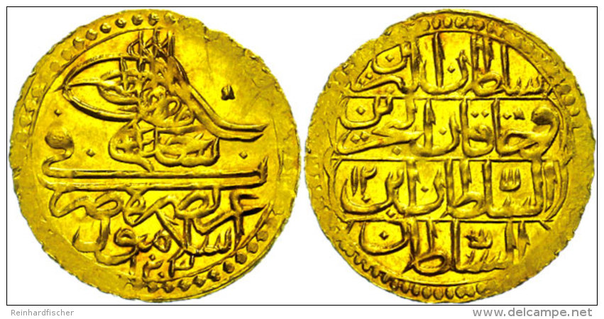 Zeri Mahbub, (2,40g), 1789-1807, (1203 AH), Selim III., KM 523, Randfehler, Vz-st.  Vz-stZeri Mahbub, (2, 40g),... - Turkey