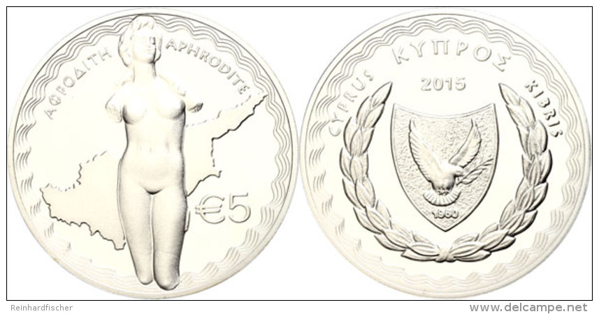 5 Euro, 2015, Aphrodite G&ouml;ttin Der Liebe, Im Etui Mit Kapsel Und Zertifikat, Auflage Nur 4.000 St&uuml;ck, PP.... - Estonia