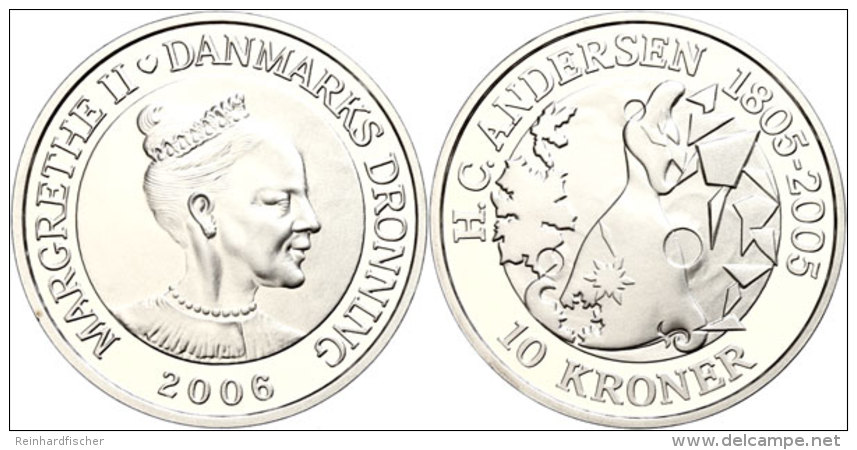 10 Kronen, 2006, Die Schneek&ouml;nigin, KM 914, Mit Zertifikat In Ausgabeschatulle, PP.  PP10 Coronas, 2006,... - Denmark