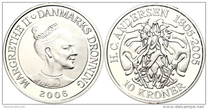 10 Kronen, 2006, Die Geschichte Vom Schatten, KM 909, Mit Zertifikat In Ausgabeschatulle, PP.  PP10 Coronas,... - Denmark