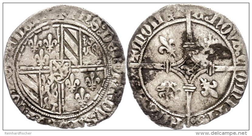 Flandern, Doppelgroschen (2,77g), O.J. (1419-1467), Philipp Der Gute, Burgundisches Wappen, Im Au&szlig;enkranz... - Other & Unclassified