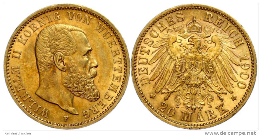 20 Mark, 1900, Wilhelm II., Ss., Katalog: J. 296 Ss20 Mark, 1900, Wilhelm II., Very Fine., Catalogue: J. 296 Ss - Other & Unclassified