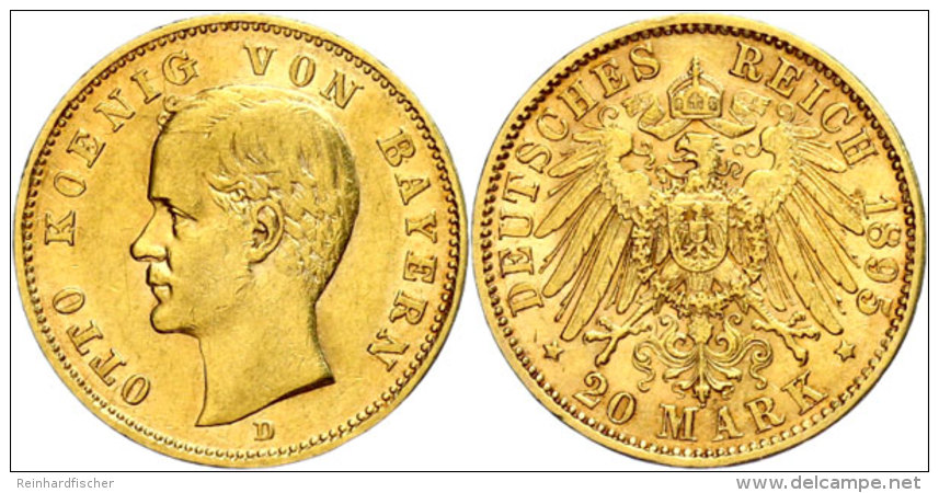 20 Mark, 1895, Otto, Ss., Katalog: J. 200 Ss20 Mark, 1895, Otto, Very Fine., Catalogue: J. 200 Ss - Other & Unclassified