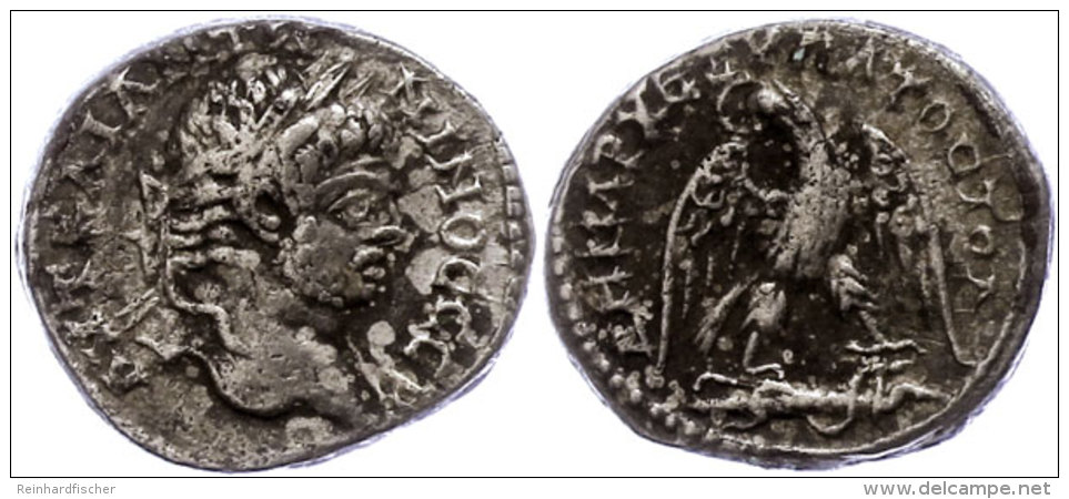 Ceasarea Maritima, Tetradrachme (11,80g), Caracalla, 215-217. Av: B&uuml;ste Nach Rechts, Darum Umschrift. Rev:... - Province