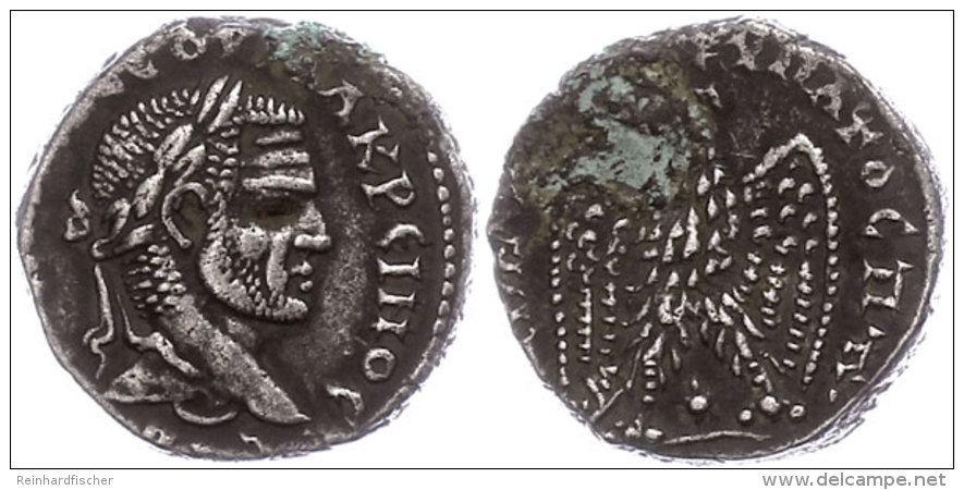 Laodicea Ad Mare, Tetradrachme (1,47g), Macrinus, 217-218. Av: B&uuml;ste Nach Rechts, Darum Umschrift. Rev:... - Provinces Et Ateliers