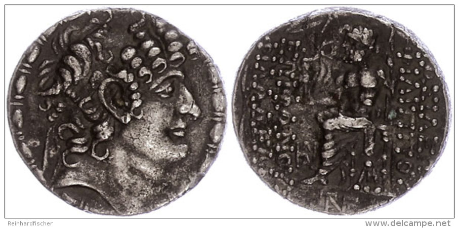 Tetradrachme (15,34g), Philippos I. Epiphanes Philadelphos, 93-83 V. Chr.. Av: Kopf Nach Rechts. Rev: Zeus Nach... - Sin Clasificación