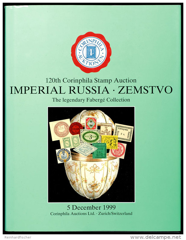 IMPERIAL RUSSIA - ZEMSTVO - Die Legend&auml;re Faberg&eacute; Collection, 120. Corinphila Auktion 1999, Katalog In... - Other & Unclassified