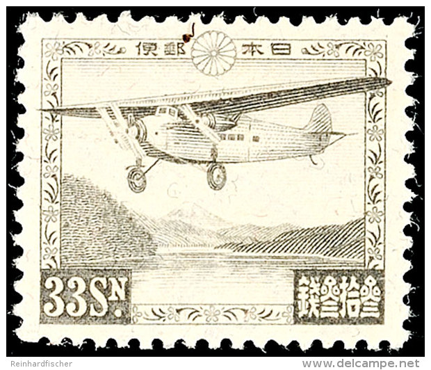 8 1/2 S. Bis 33 Sen Und 9 1/2 Sen "Flugzeug", Flugpost-Ausgabe 1929 Und 1934, Ausgabe 1929 Tadellos Postfrisch,... - Otros & Sin Clasificación