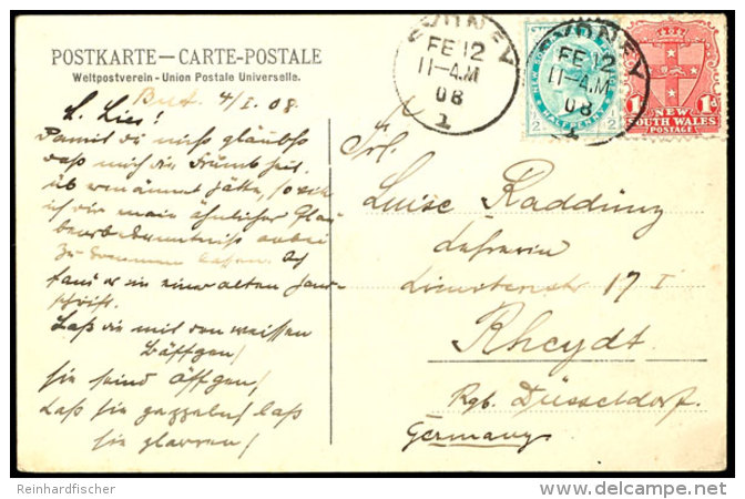 1908, Ansichtskarte Des Missionshauses Der Schwestern In Butaritari, Bedarfsgebraucht Mit Datierung "But. 4.I.08"... - Îles Gilbert Et Ellice (...-1979)
