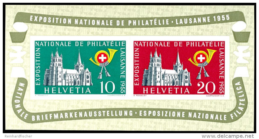 1955, Blockausgabe "Lausanne", Tadellos Postfrisch, Mi. 110.-, Katalog: Bl.15 **1955, Souvenir Sheet... - Other & Unclassified