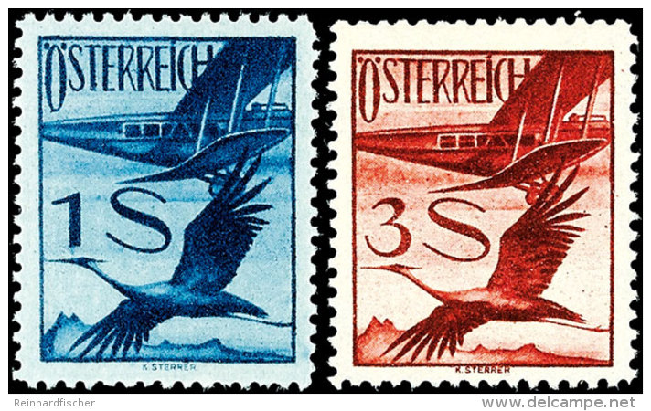 2 G. Bis 10 S. "Flugpostmarken", Flugpostausgabe 1925, Tadellos Postfrisch, Mi. 450.-, Katalog: 468/87 **2 G.... - Other & Unclassified